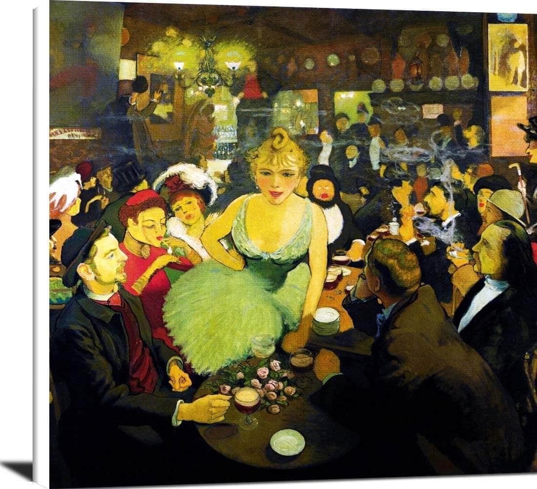 The Interior Of The Brunning Mirliton Painting Louis Anquetin Canvas Art