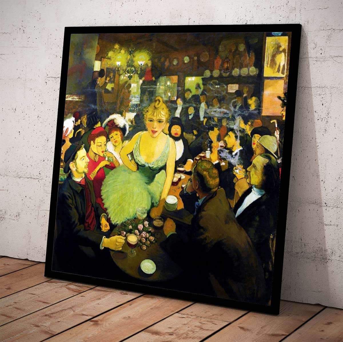 The Interior Of The Brunning Mirliton Painting Louis Anquetin Canvas Art - Image 4