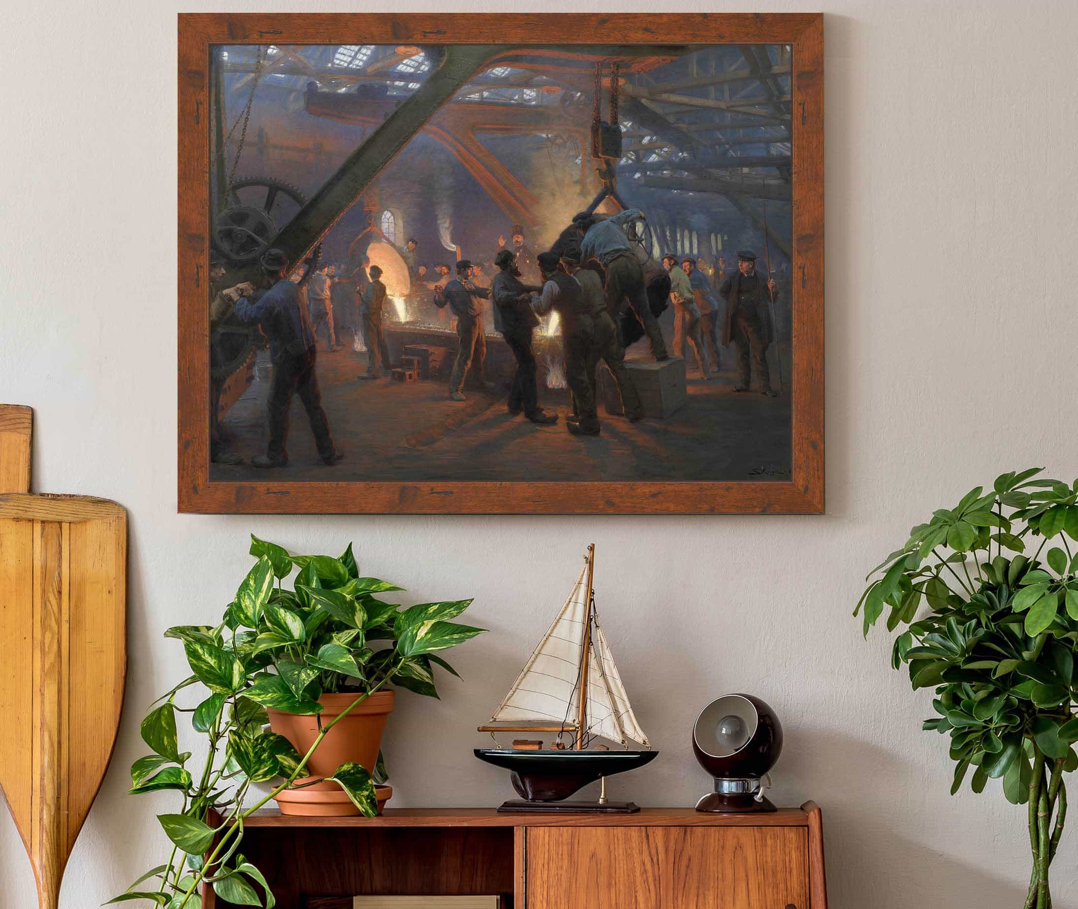 The Iron Foundry Burmeister And Wain by Peder Severin Kroyer - Image 3