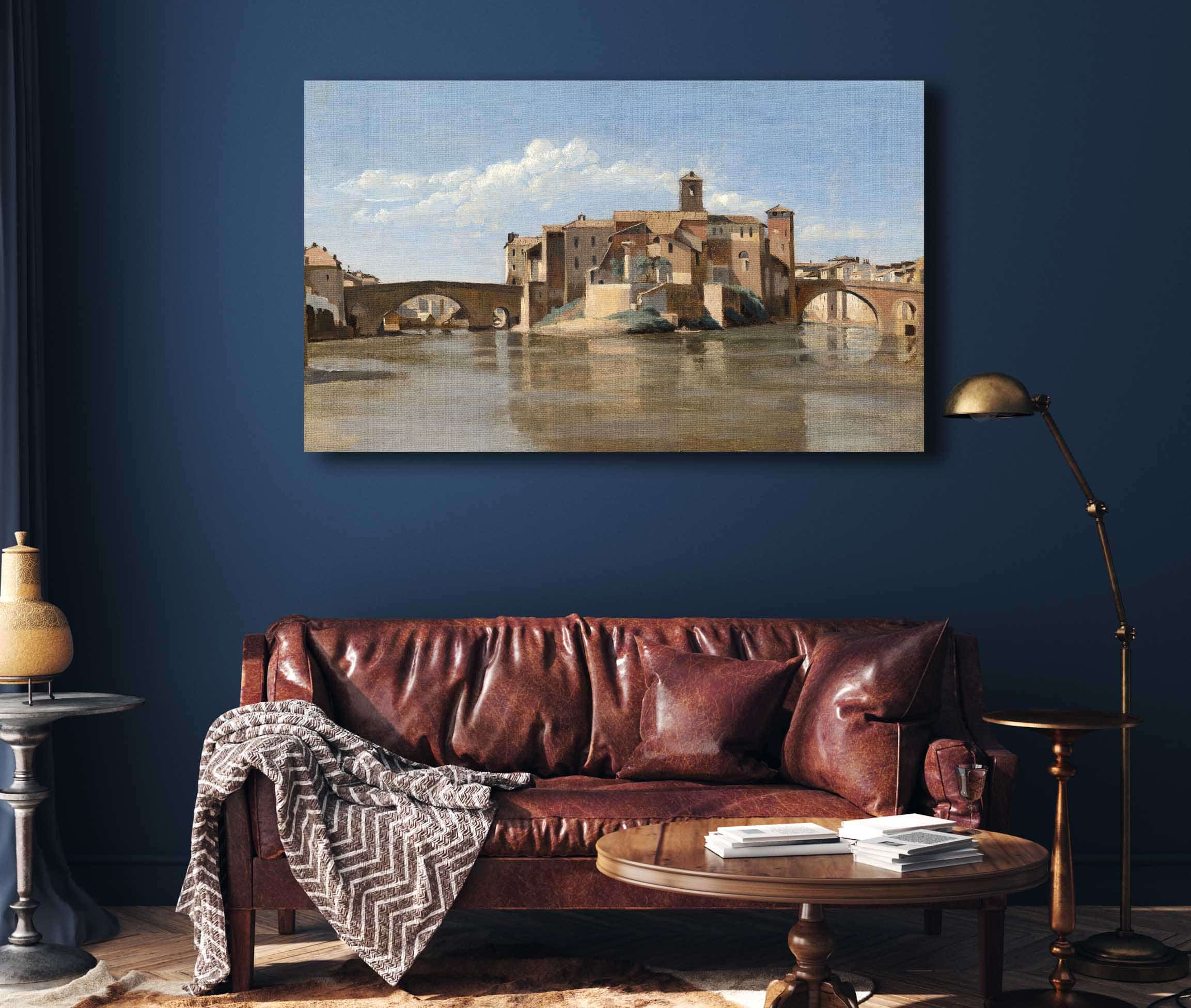 The Island And Bridge Of San Bartolomeorome by Jean Baptiste Camille Corot - Image 4