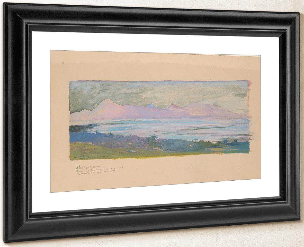 The Island Of Moorea Looking Across The Strait From Tahiti January 1891 By John La Farge - Image 4