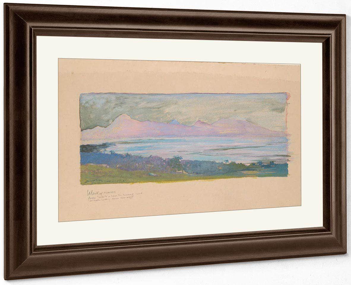 The Island Of Moorea Looking Across The Strait From Tahiti January 1891 By John La Farge - Image 5