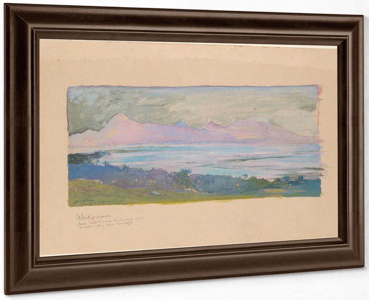 The Island Of Moorea Looking Across The Strait From Tahiti January 1891 By John La Farge - Image 6