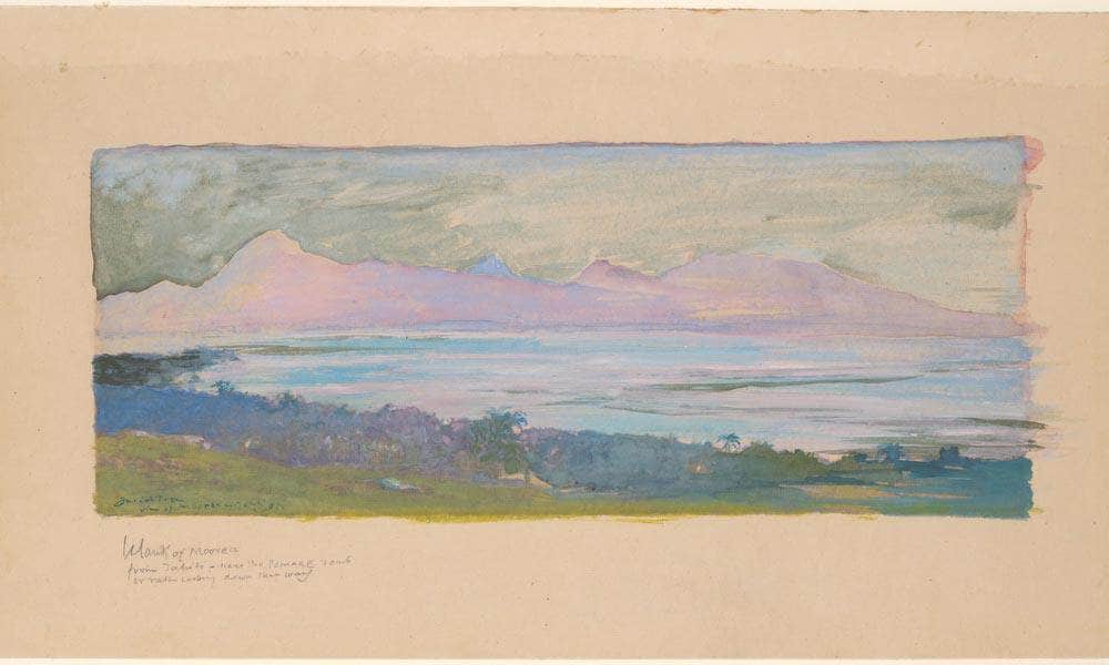 The Island Of Moorea Looking Across The Strait From Tahiti January 1891 By John La Farge - Image 7