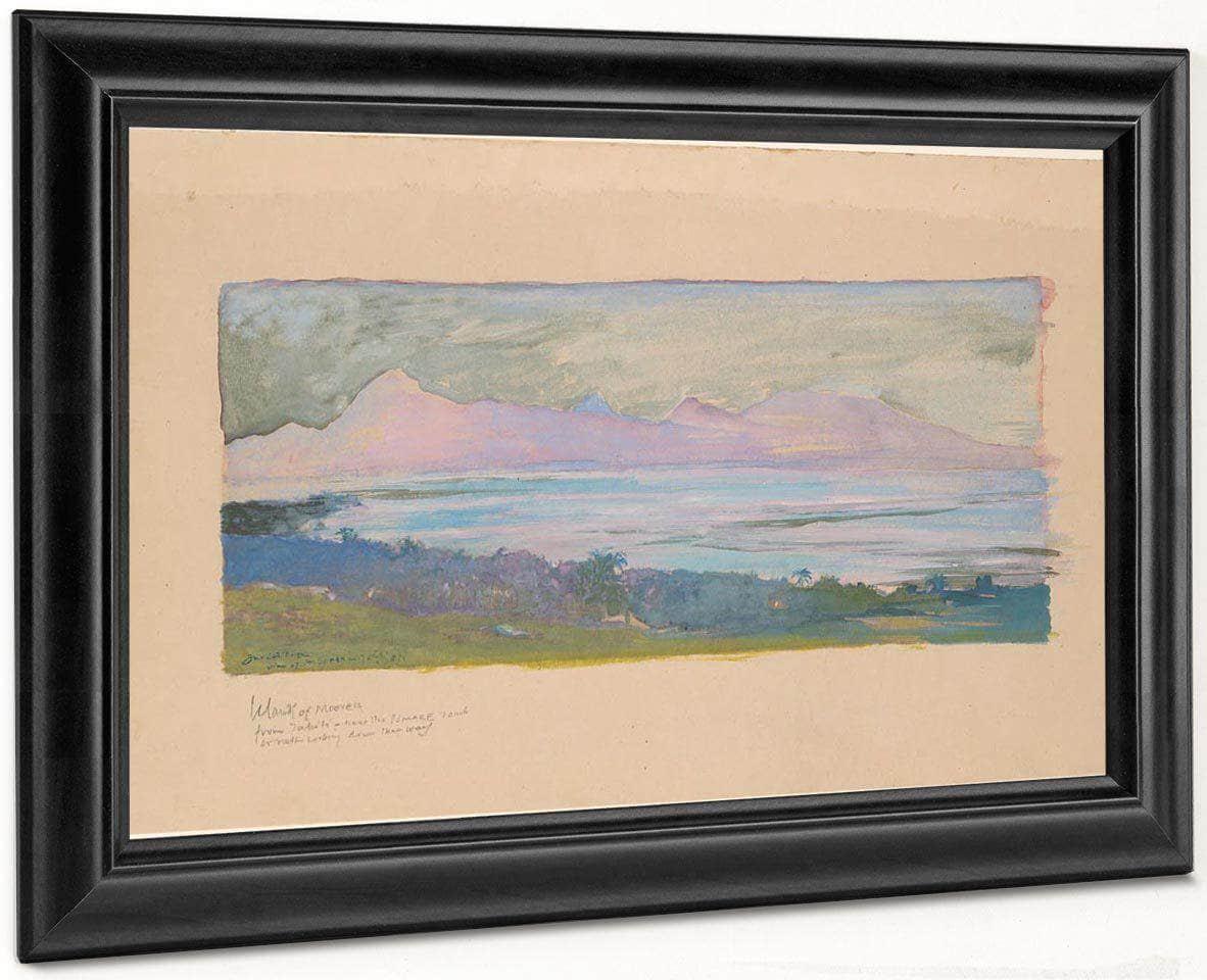 The Island Of Moorea Looking Across The Strait From Tahiti January 1891 By John La Farge - Image 8