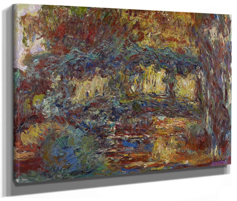 The Japanese Bridge 4 By Claude Monet