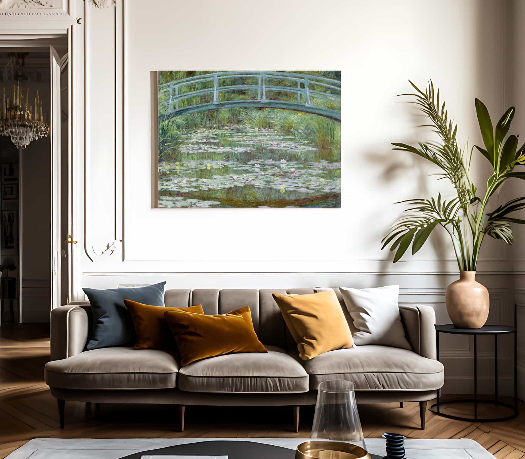 The Japanese Footbridge By Claude Monet - Image 3