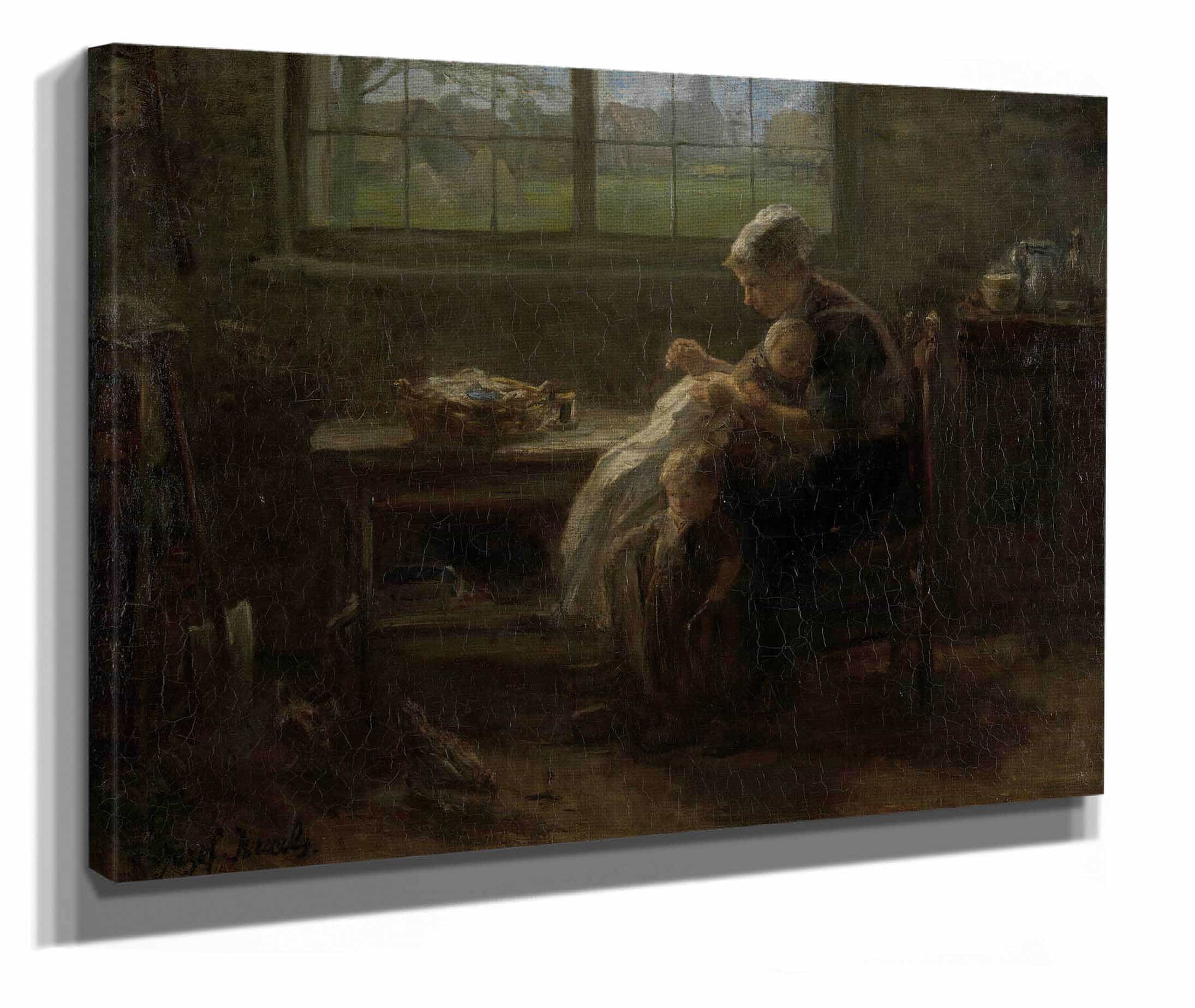 The Joy Of Motherhood by Jozef Israels - Image 2
