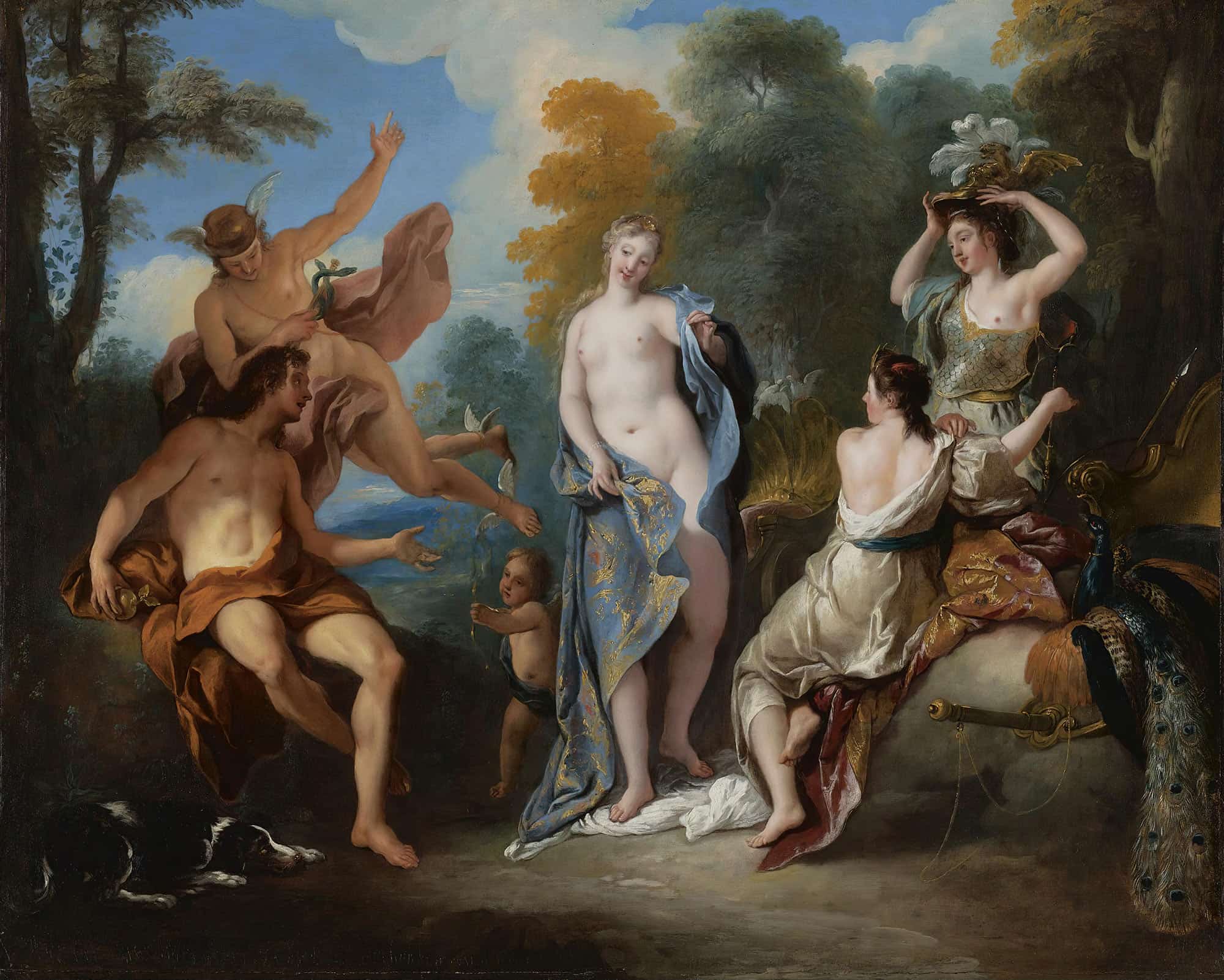 The Judgement Of Paris by Jean Francois De Troy