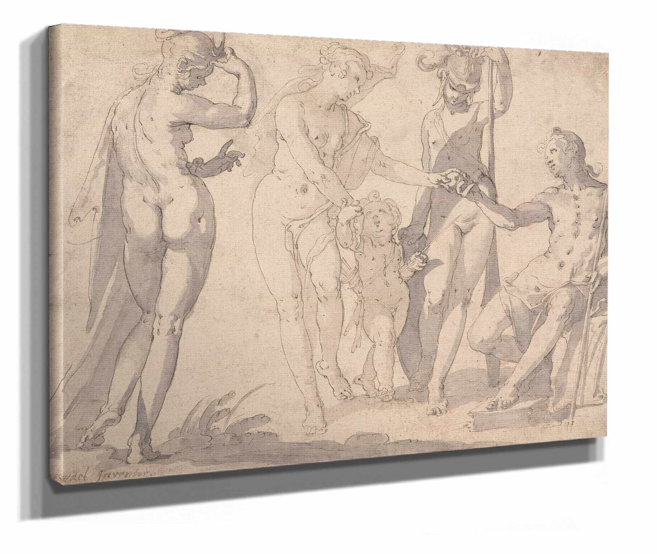 The Judgment Of Paris by Joachim Wtewael - Image 3