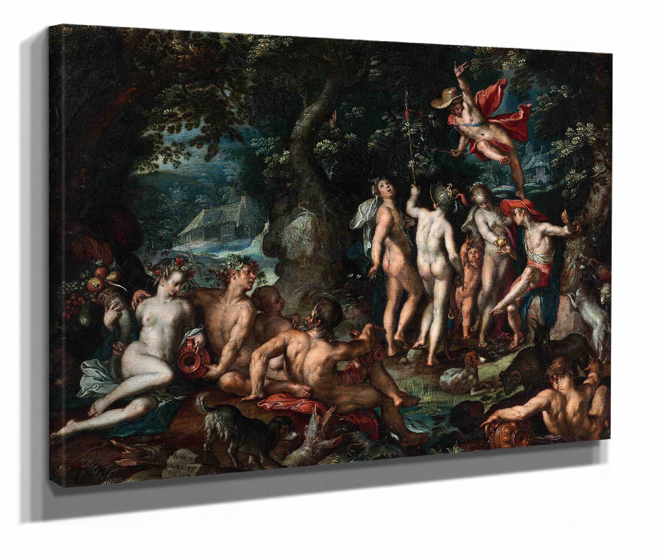 The Judgment Of Paris by Joachim Wtewael - Image 4