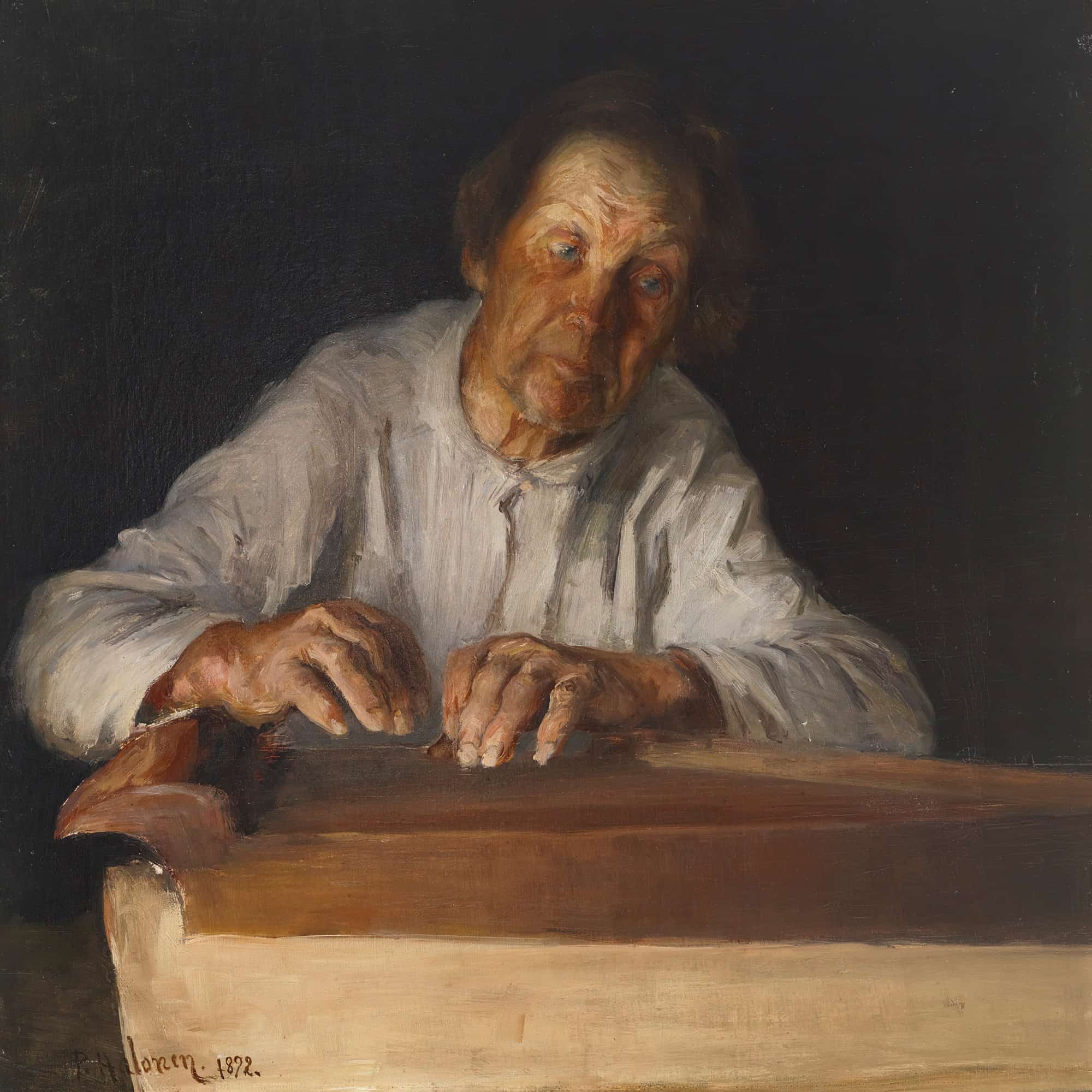 The Kantele Player by Pekka Halonen - Image 4