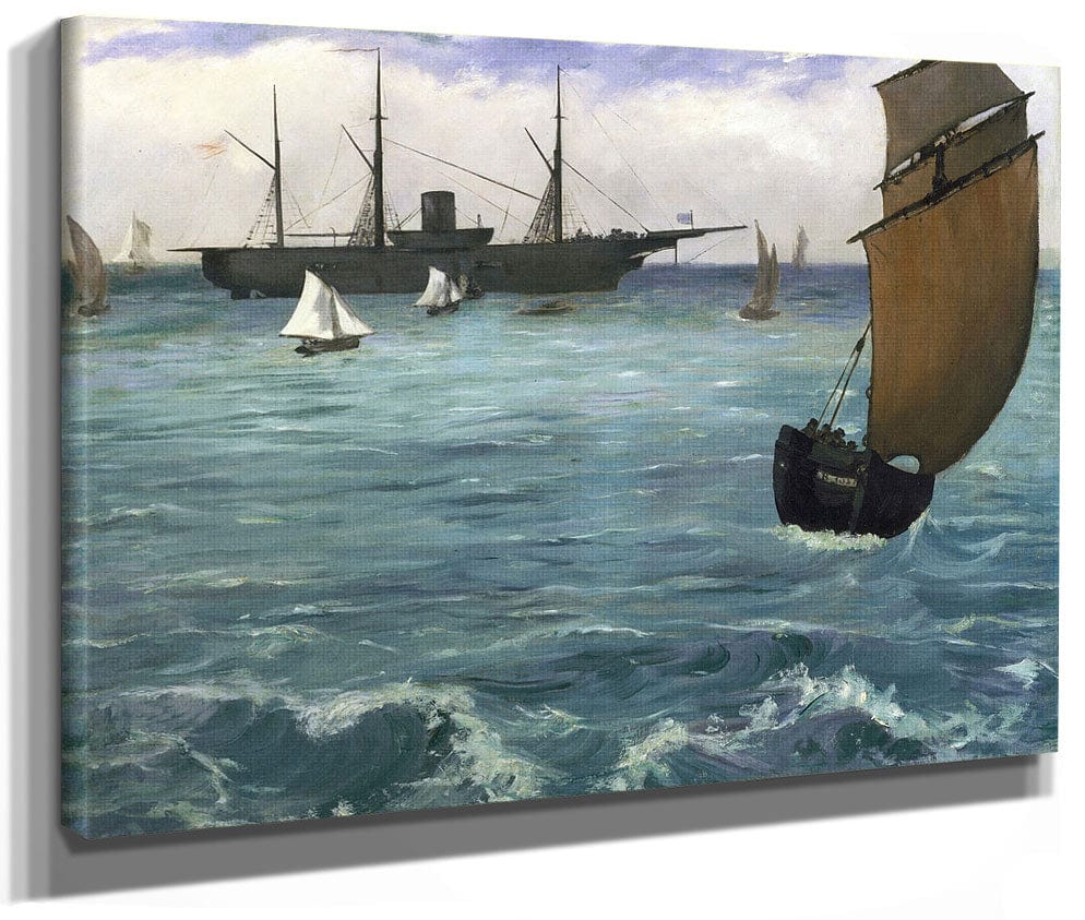 The 'Kearsarge' At Boulogne By Edouard Manet