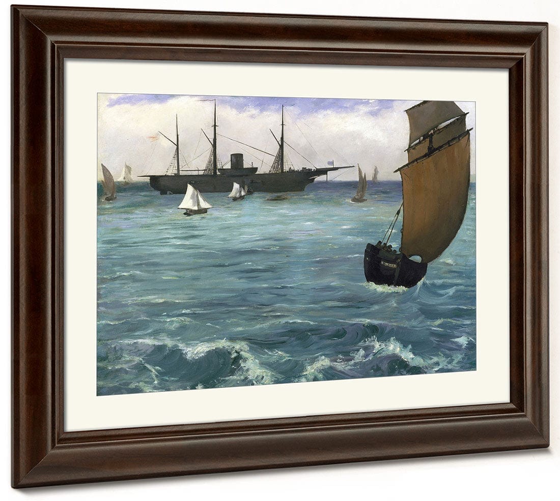 The 'Kearsarge' At Boulogne By Edouard Manet - Image 3