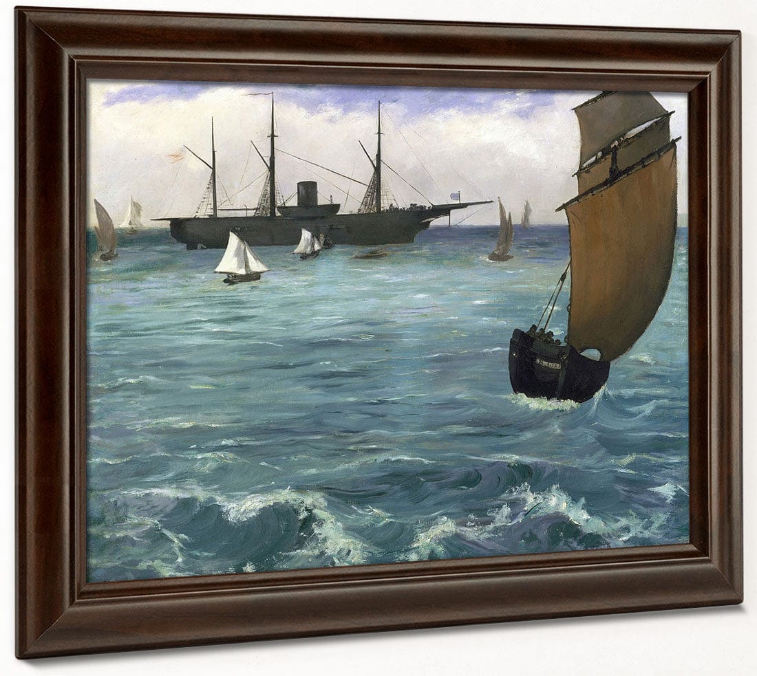 The 'Kearsarge' At Boulogne By Edouard Manet - Image 4