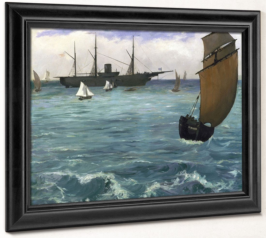 The 'Kearsarge' At Boulogne By Edouard Manet - Image 6