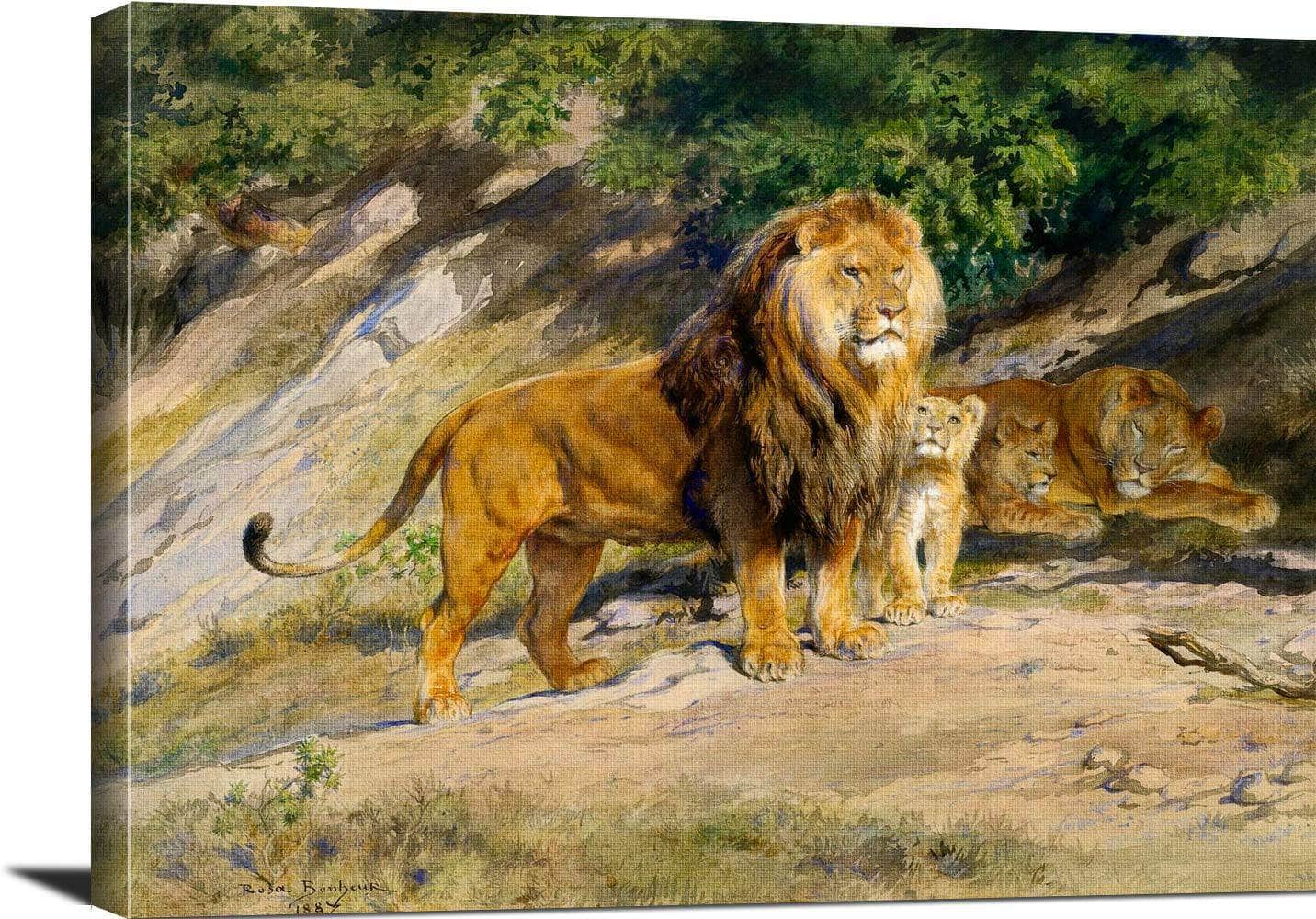 The King Watches Painting Rosa Bonheur Canvas Art - Image 3