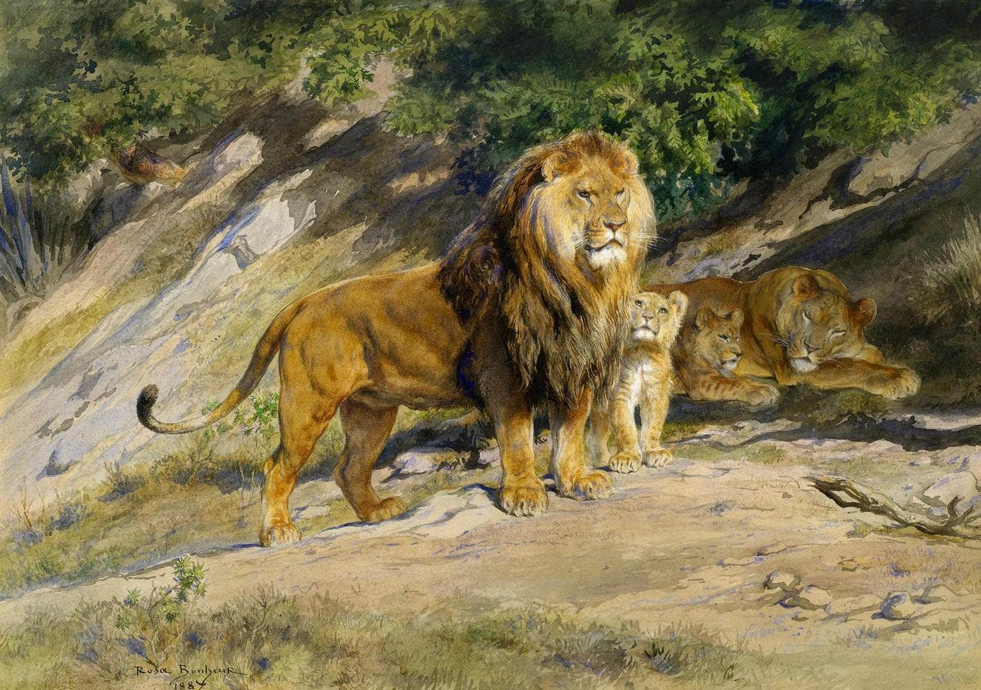 The King Watches Painting Rosa Bonheur Canvas Art - Image 5