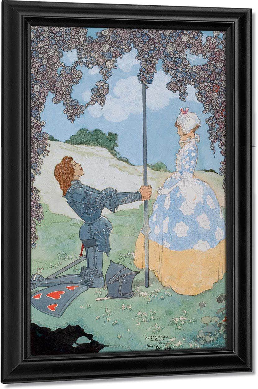 The Knight And His Maid Frontispiece For A Garland Of Roses By Rene Bull - Image 7
