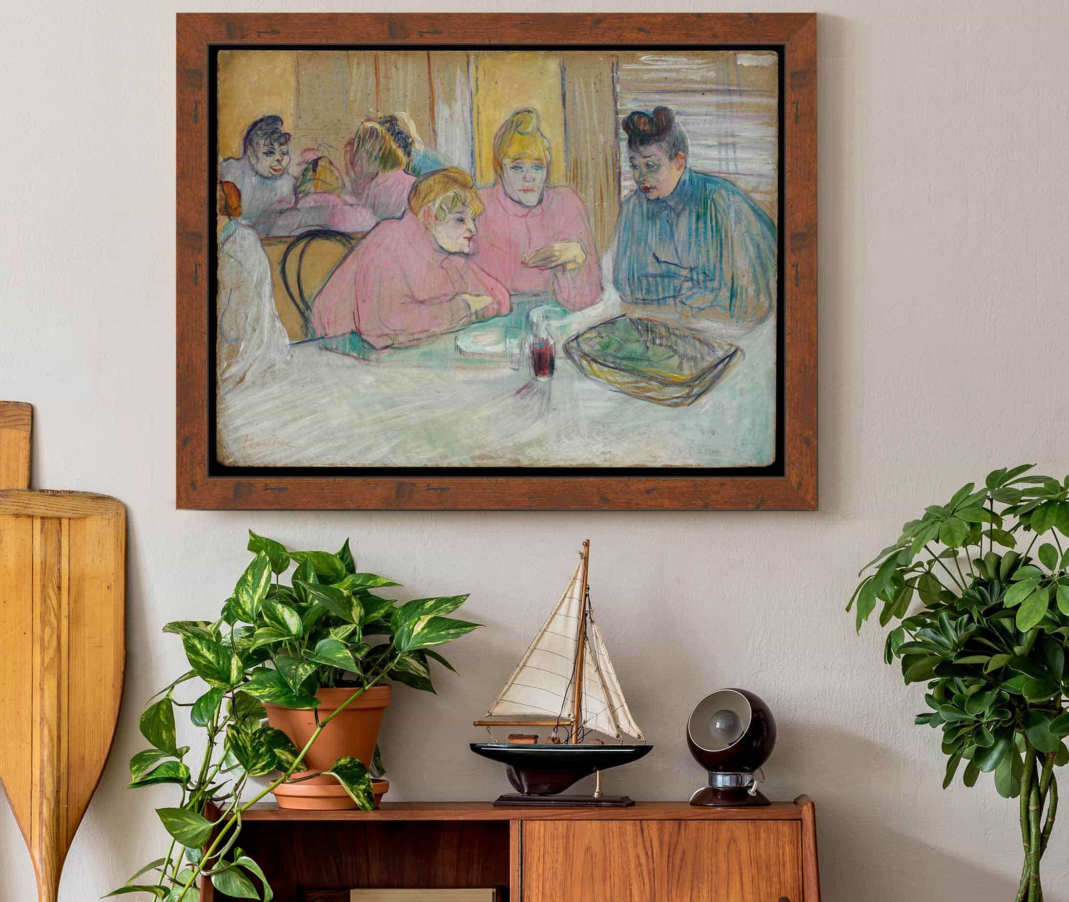 The Ladies In The Dining Room by Henri De Toulouse Lautrec - Image 3
