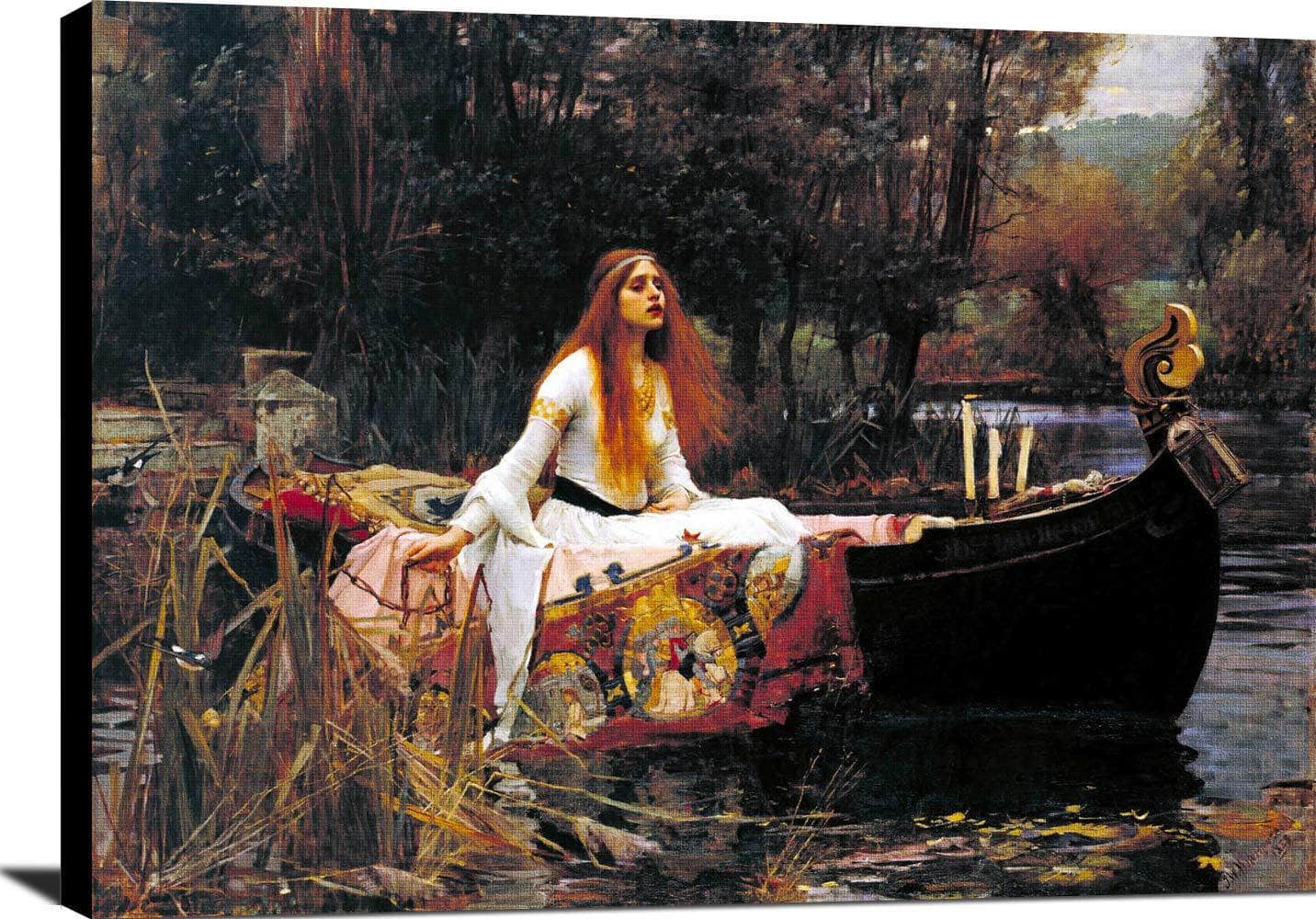 The Lady Of Shalott Painting John William Waterhouse Canvas Art - Image 2
