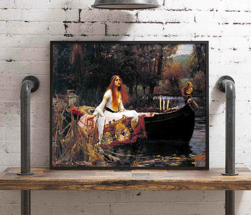 The Lady Of Shalott Painting John William Waterhouse Canvas Art - Image 4