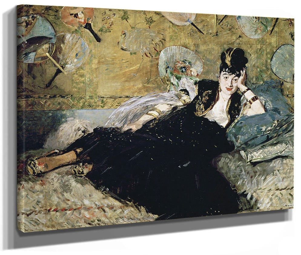 The Lady With Fans, Portrait Of Nina De Callias (1844 84) By Edouard Manet