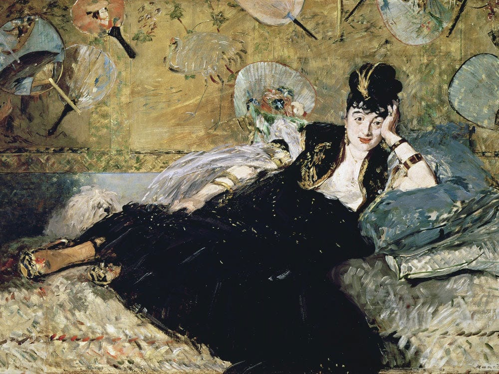 The Lady With Fans, Portrait Of Nina De Callias (1844 84) By Edouard Manet - Image 5