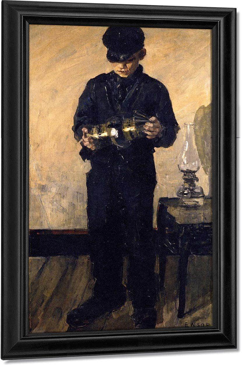 The Lamp Lighter By James Ensor