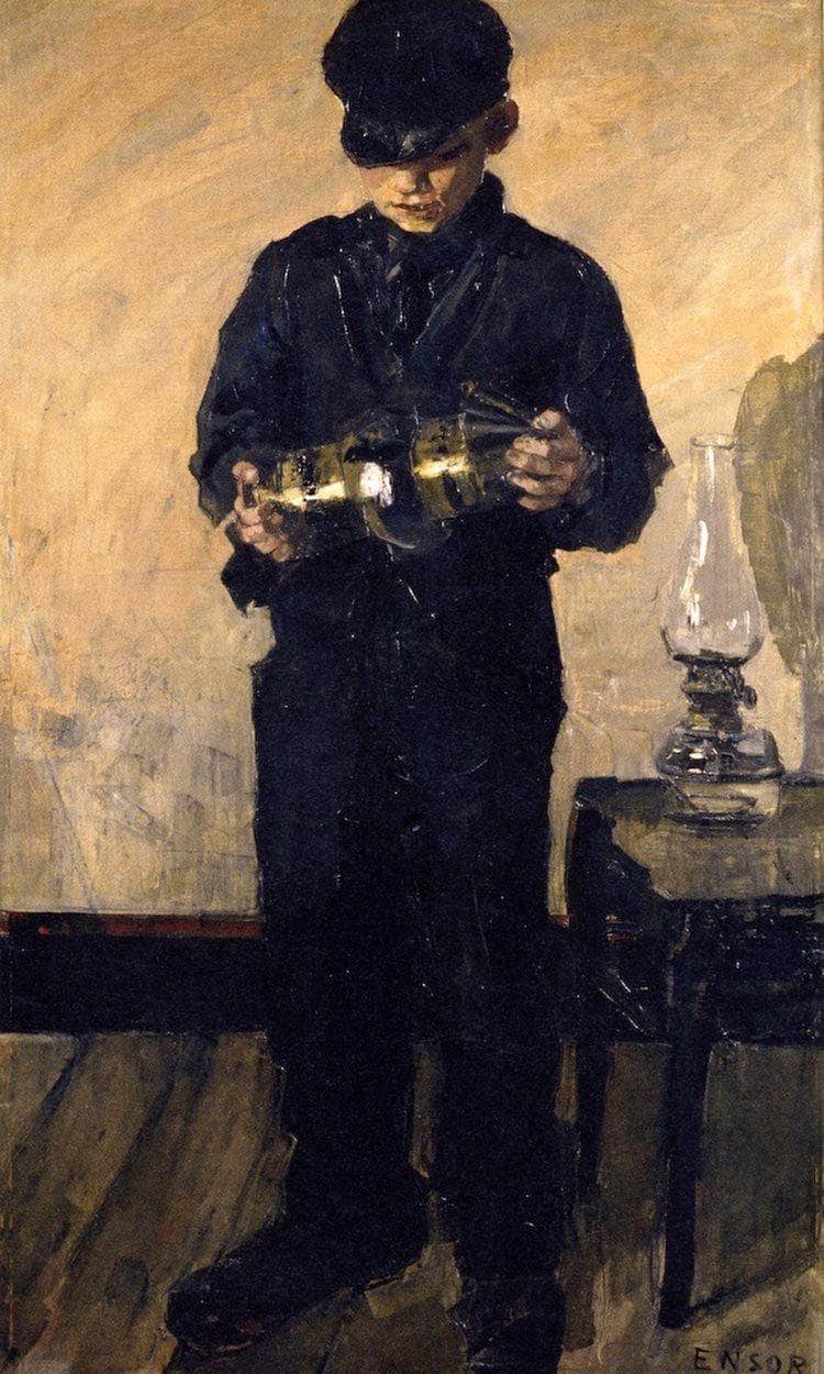 The Lamp Lighter By James Ensor - Image 6