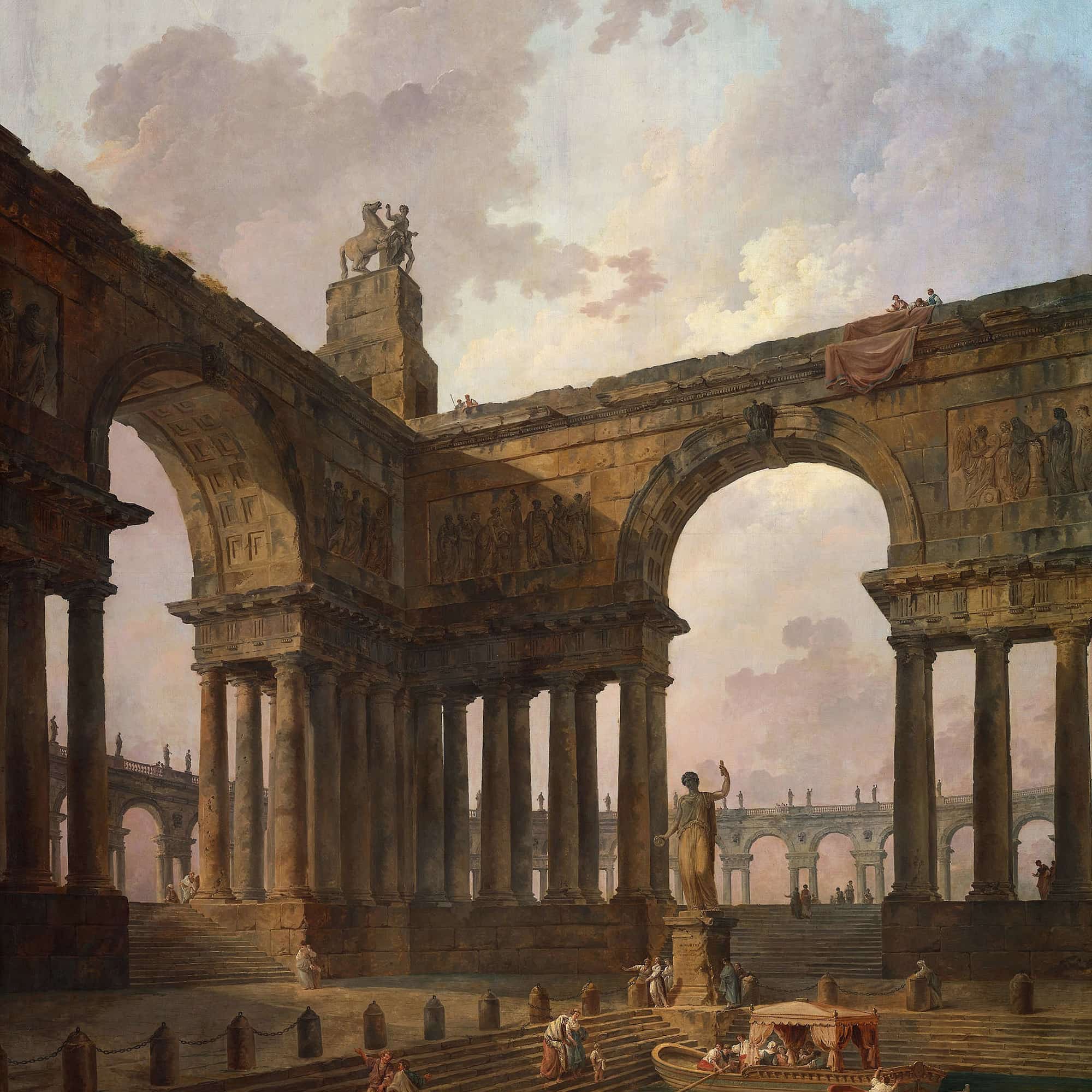 The Landing Place by Hubert Robert - Image 4