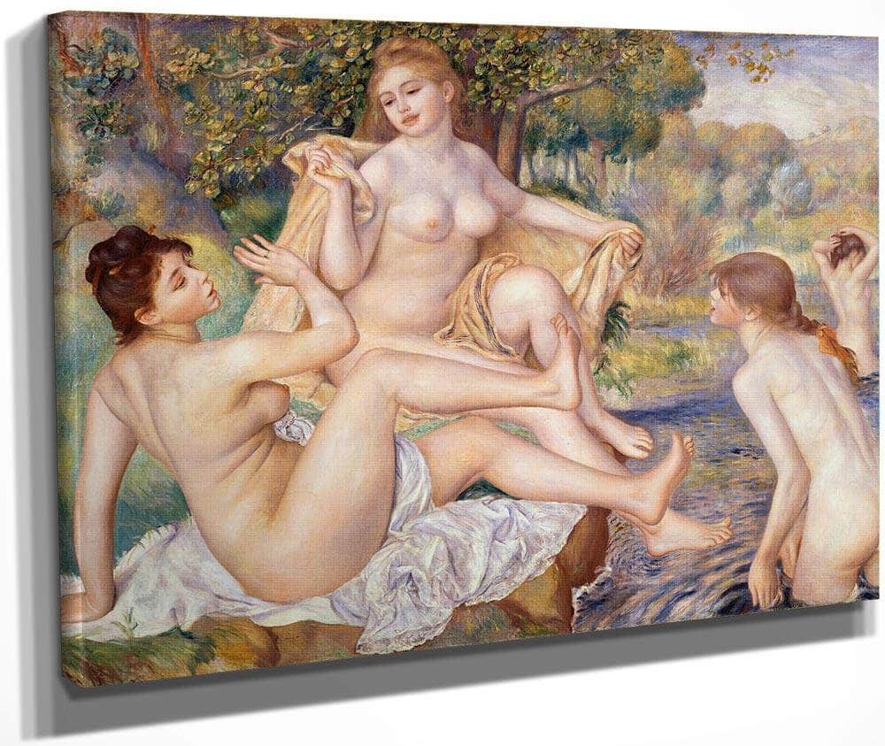 The Large Bathers 1884 1887 1178X1708Mm Philidelphia Museum Of Art By Pierre Auguste Renoir