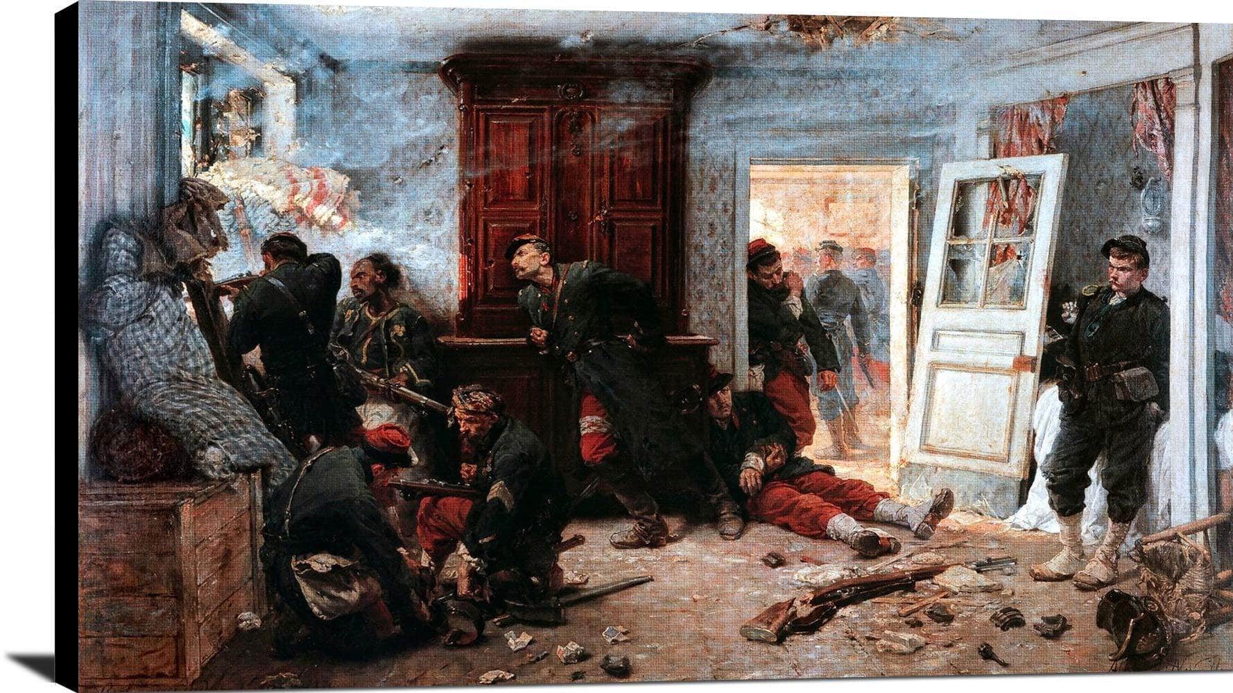 The Last Cartridges Painting Alphonse De Neuville Canvas Art - Image 2