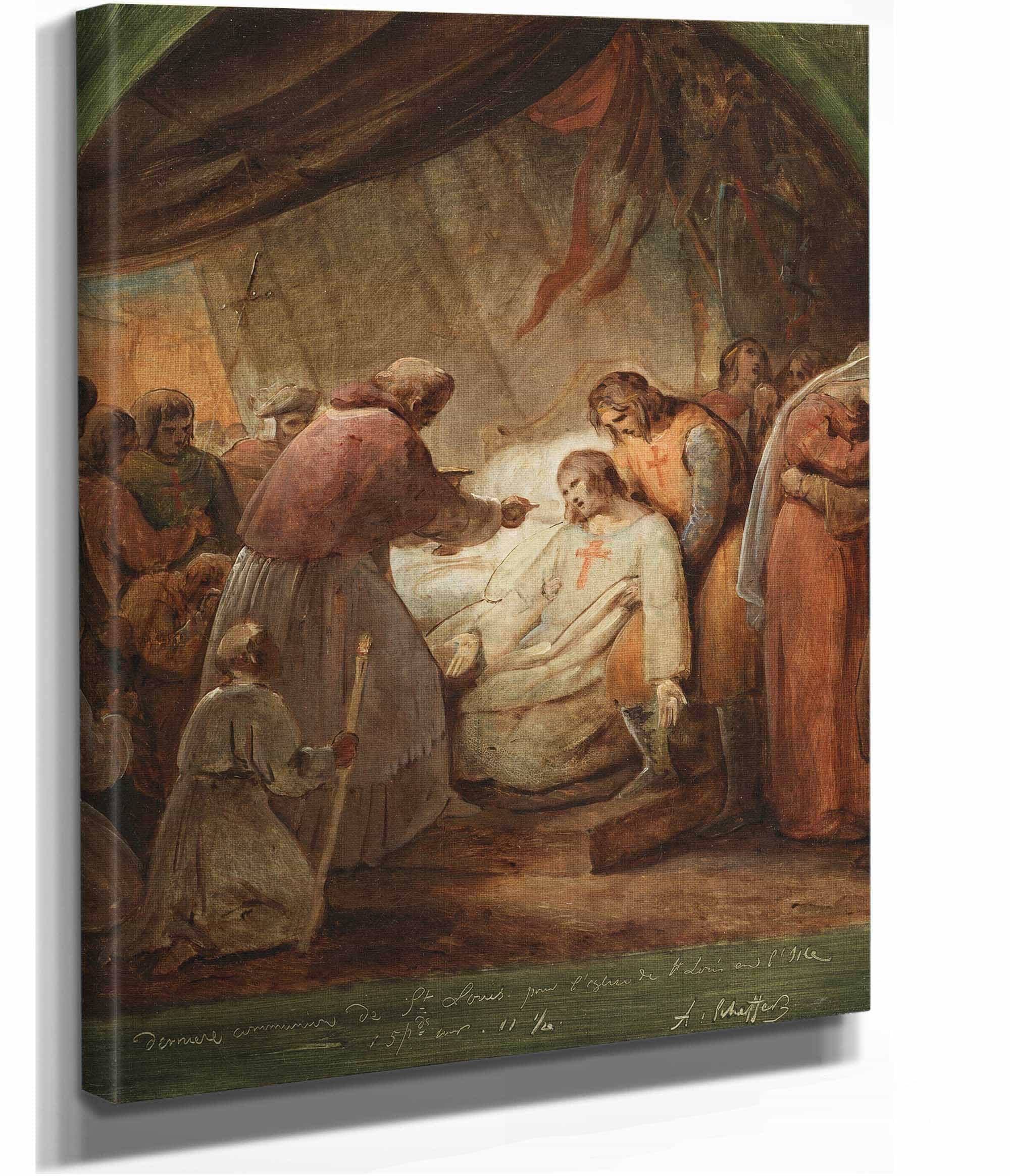 The Last Communion Of Saint Louis by Ary Scheffer - Image 2