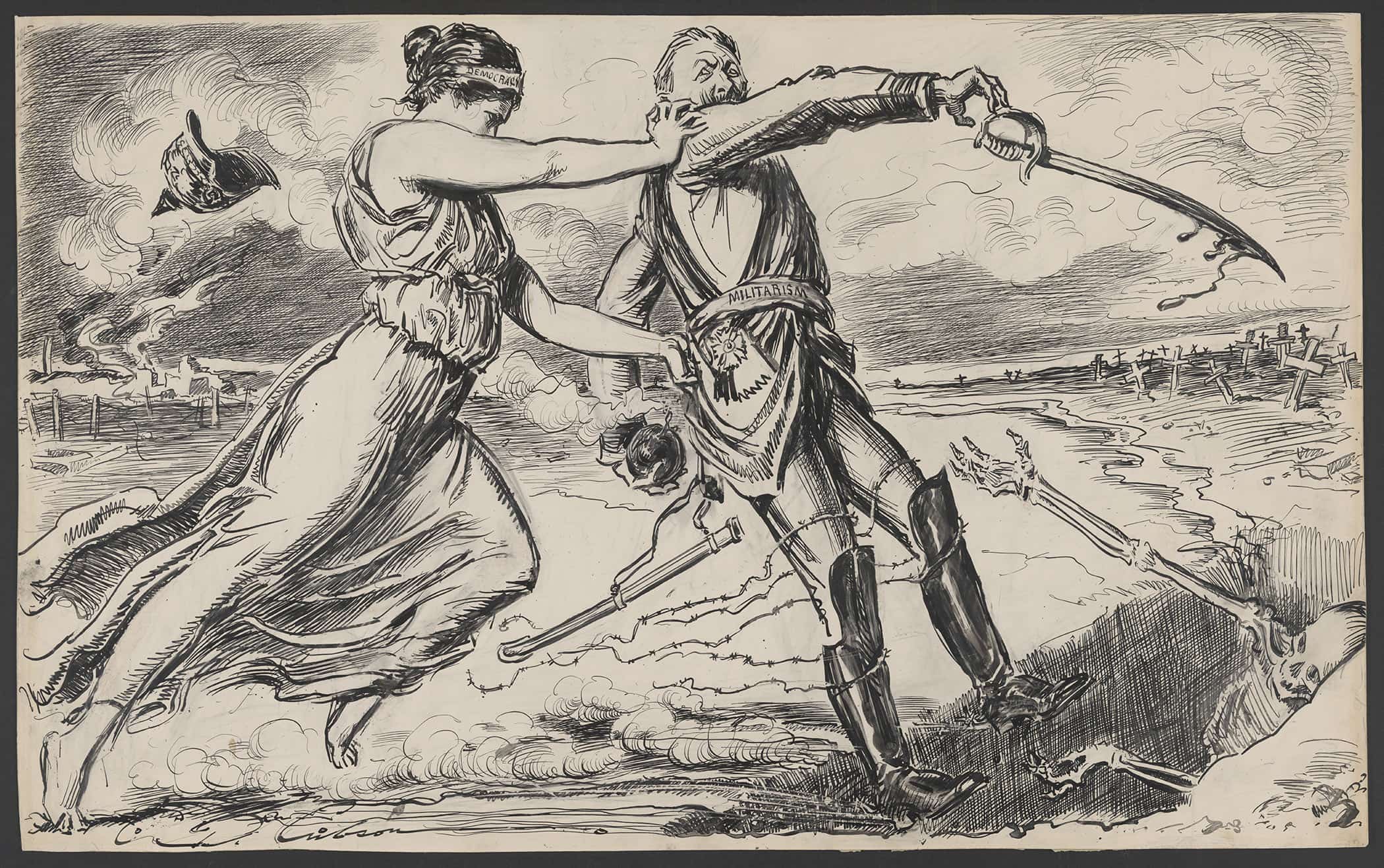 The Last Ditch by Charles Dana Gibson - Image 2