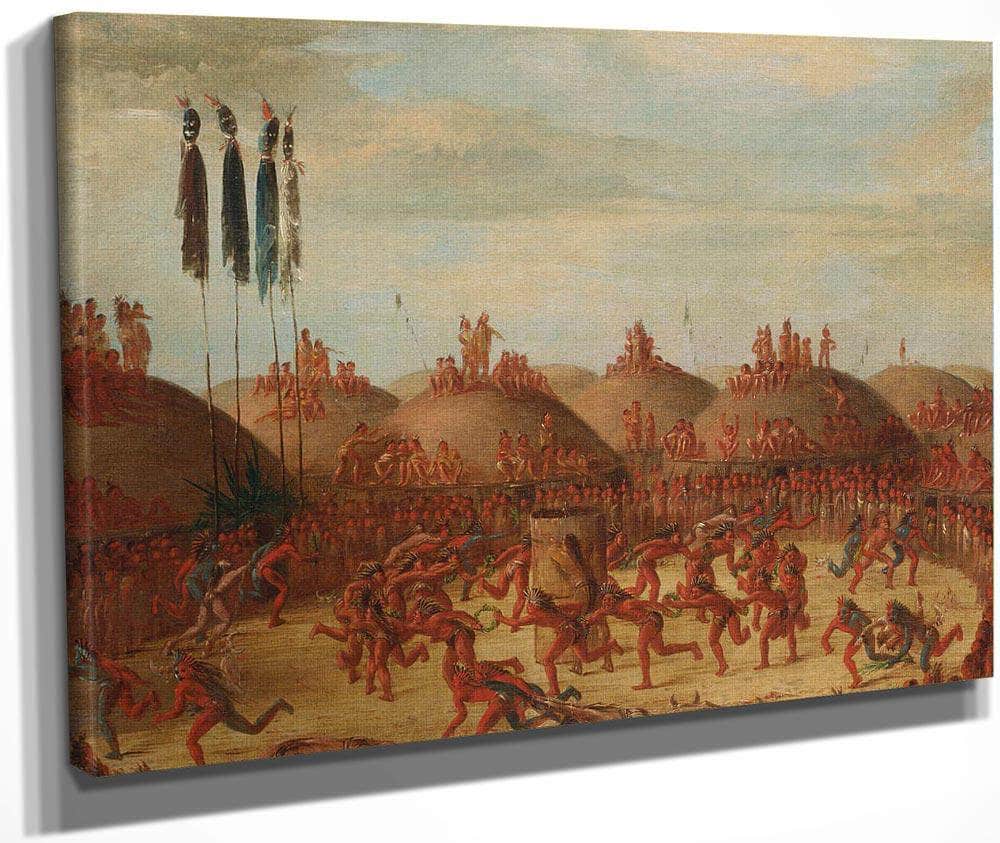 The Last Race, Mandan O Kee Pa Ceremony By George Catlin