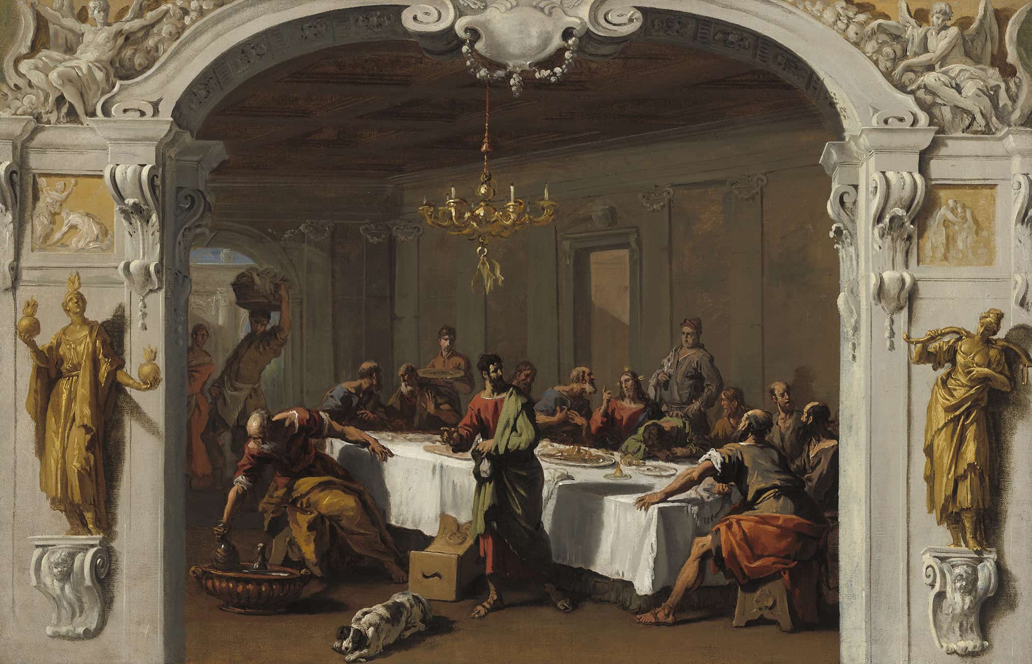 The Last Supper by Sebastiano Ricci - Image 2