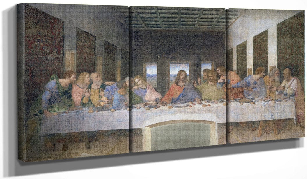 The Last Supper (Post Restoration) By Leonardo Da Vinci