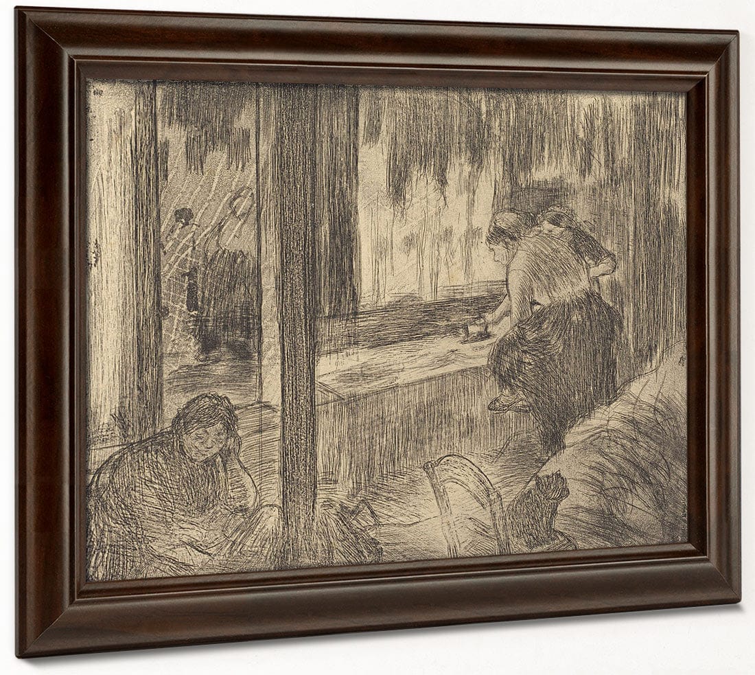 The Laundresses (Les Blanchisseuses (La Repassage)) By Edgar Degas - Image 4