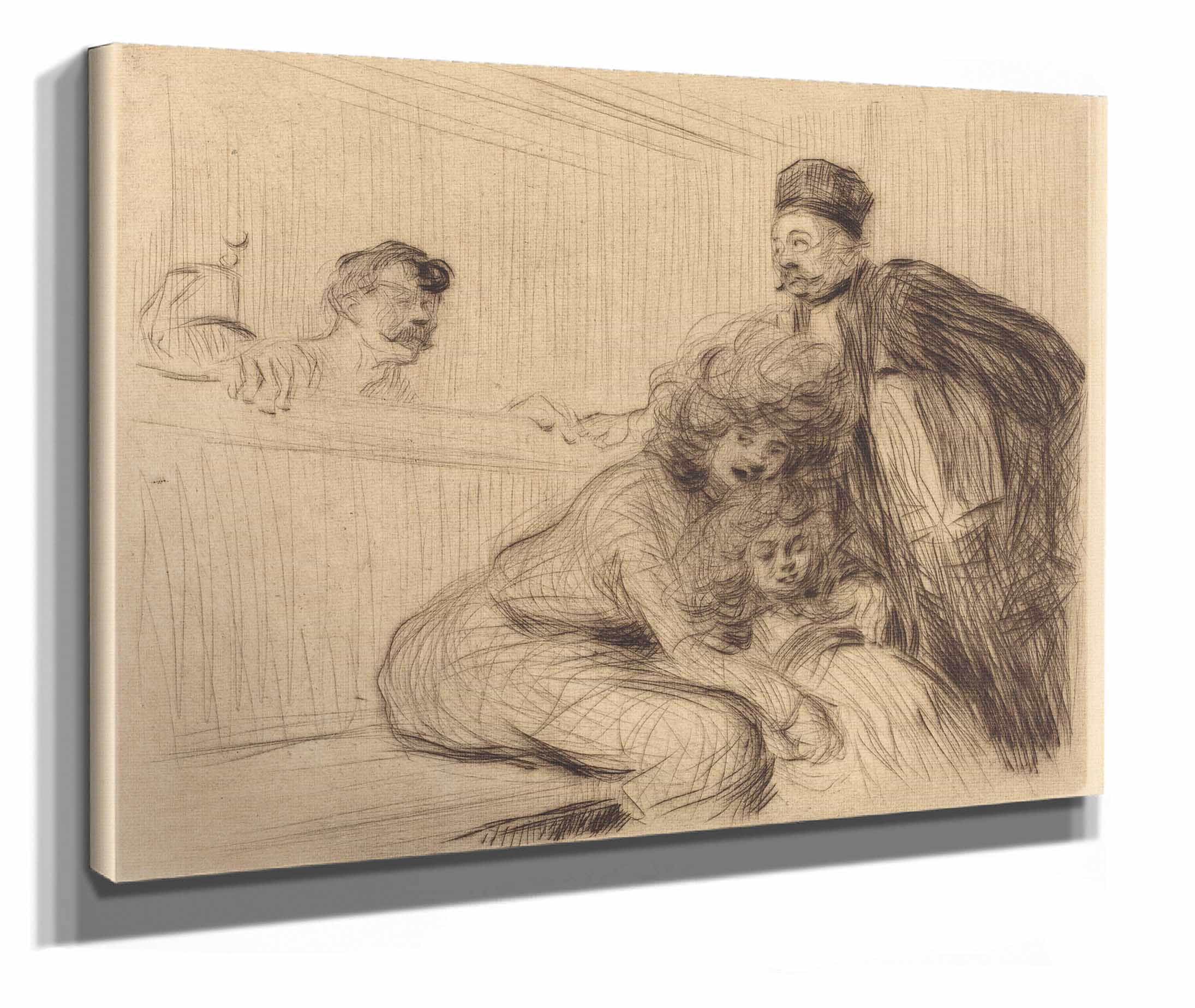 The Lawyer Talking To The Prisoner First Plate by Jean Louis Forain - Image 2