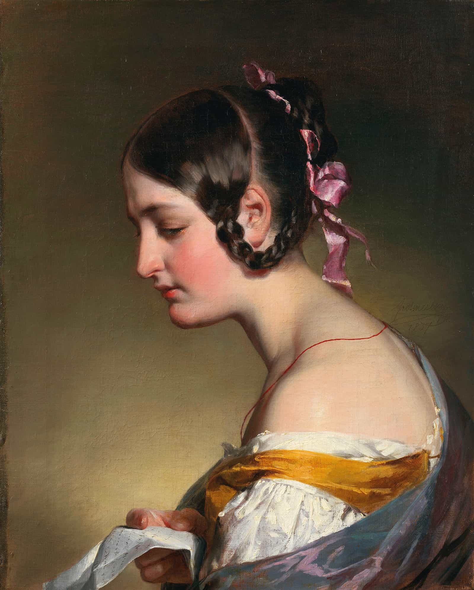 The Letter by Friedrich Von Amerling
