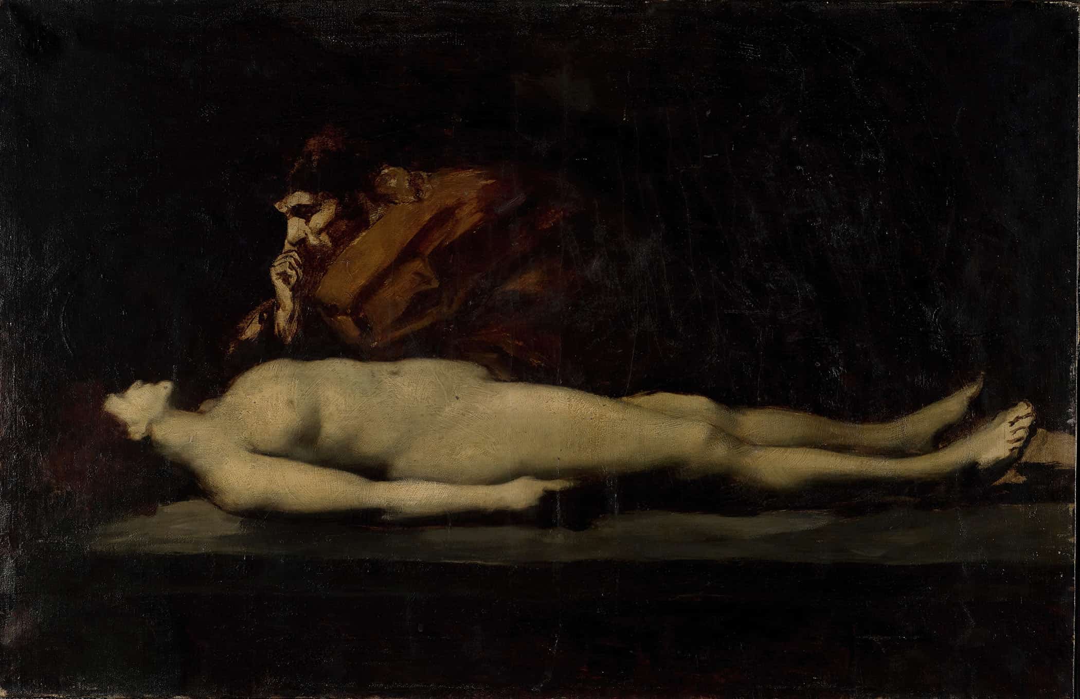 The Levite Of Ephraim And His Dead Wife by Jean Jacques Henner - Image 2