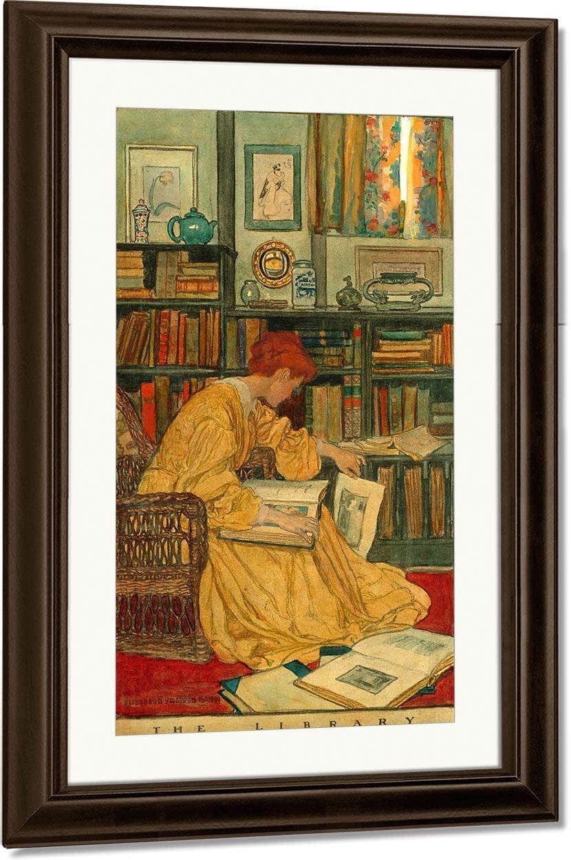 The Library By Elizabeth Shippen Green - Image 4