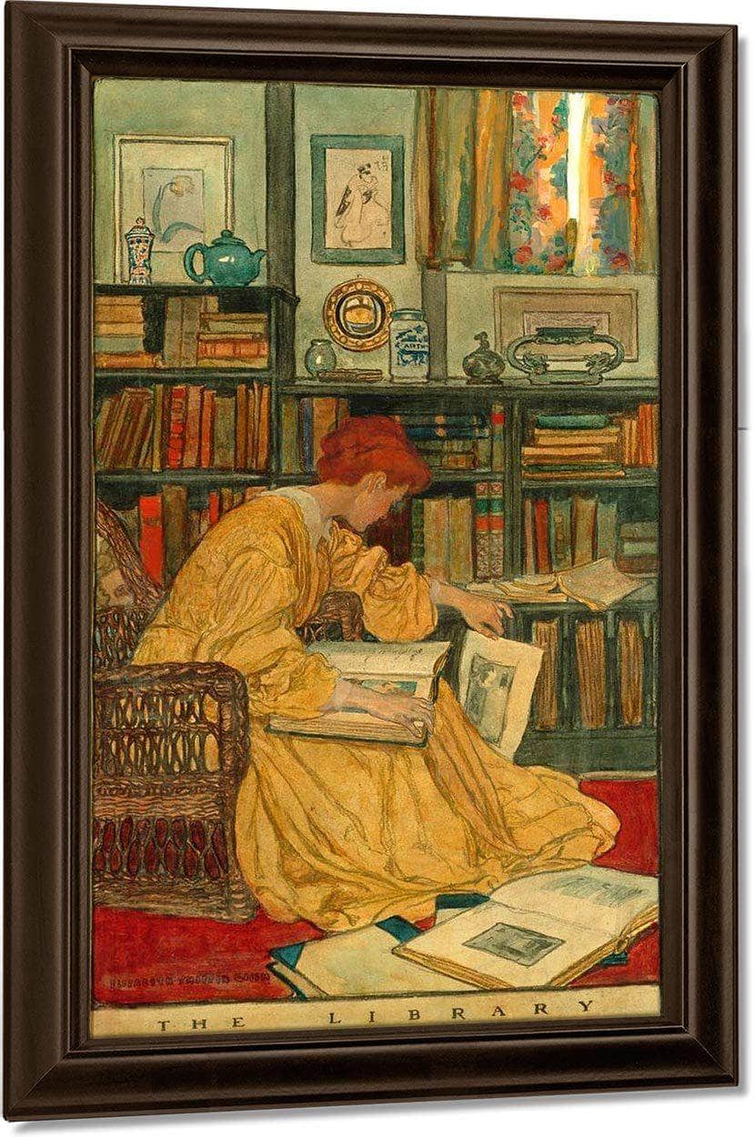 The Library By Elizabeth Shippen Green - Image 5