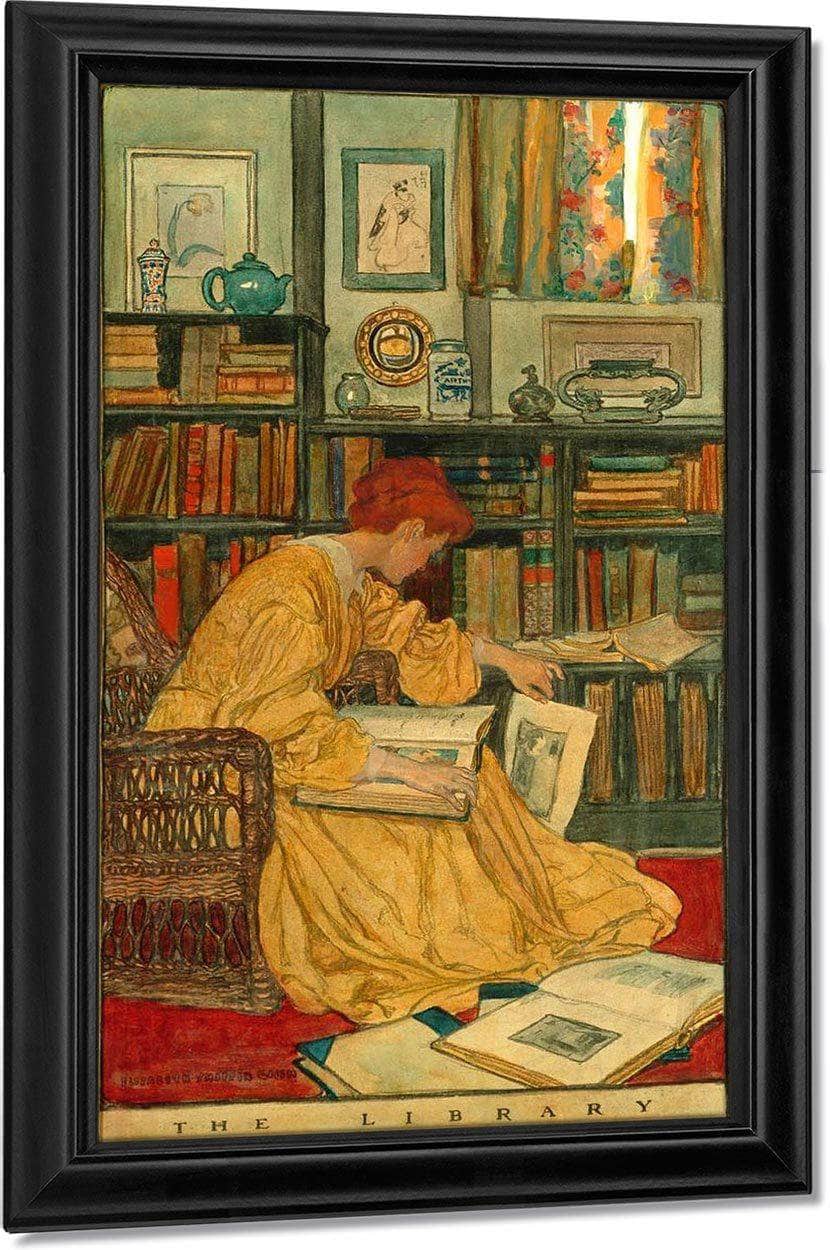 The Library By Elizabeth Shippen Green - Image 7