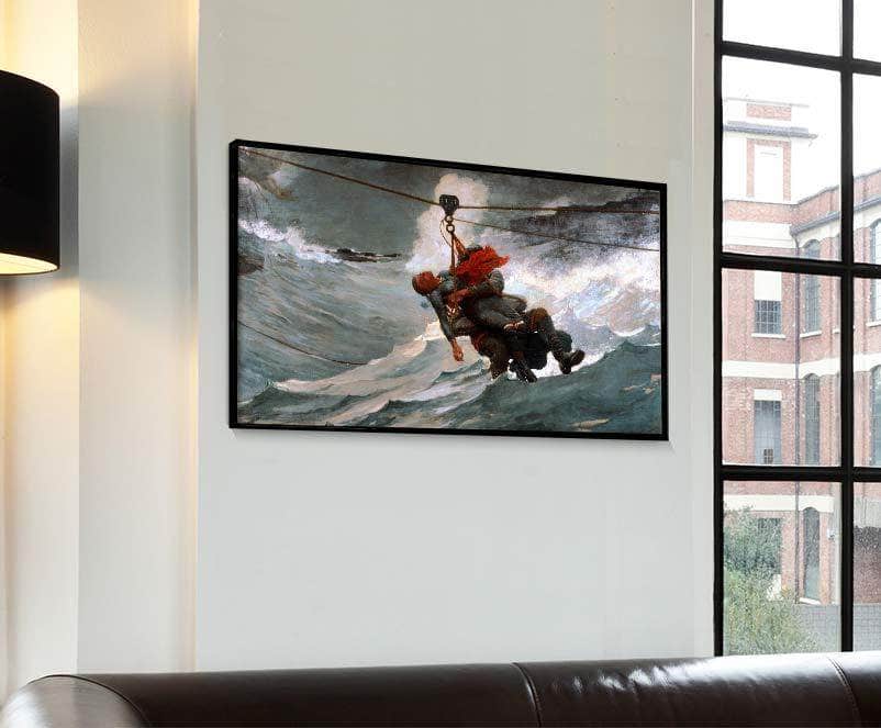 The Life Line Painting Winslow Homer Canvas Art - Image 4