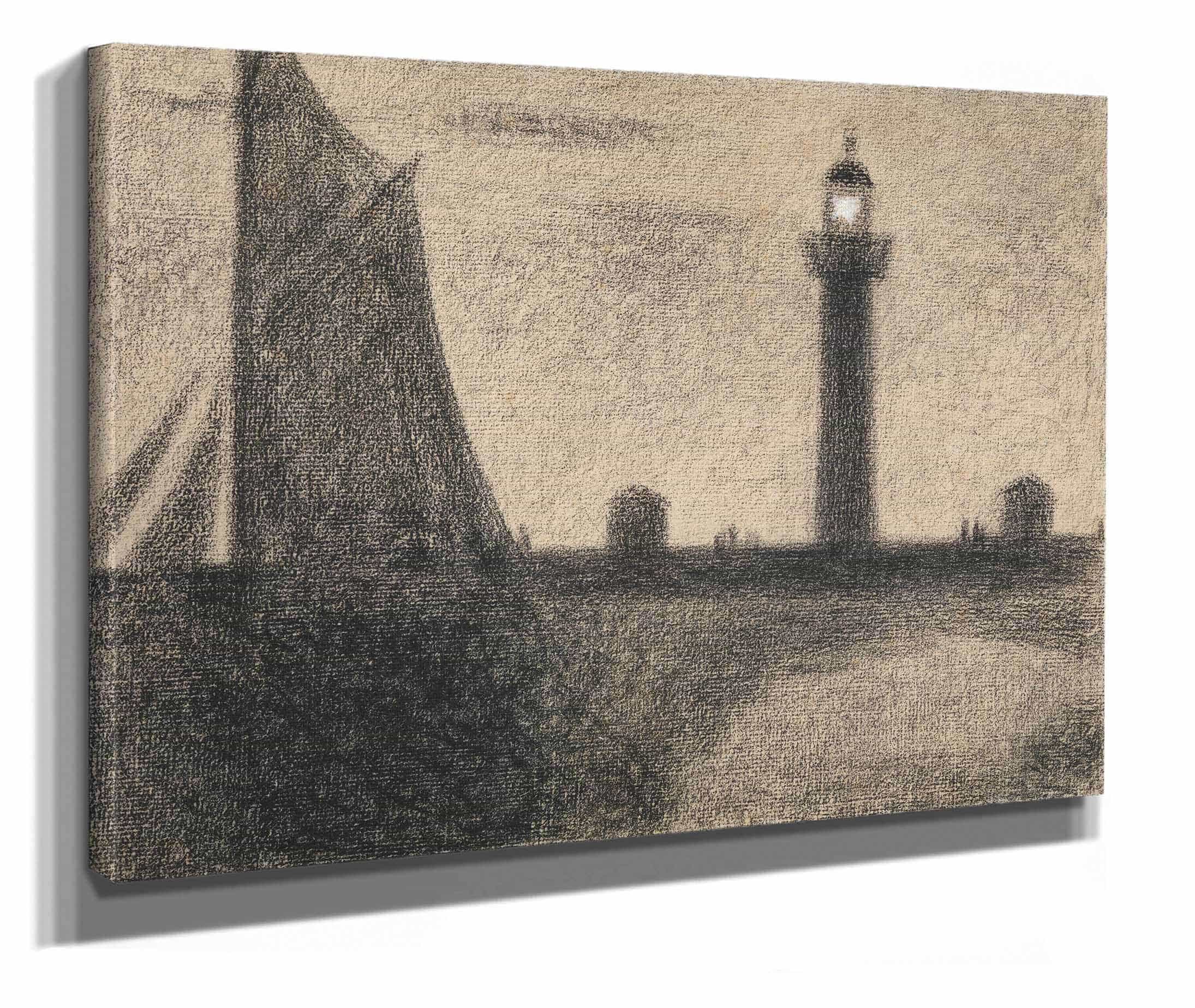 The Lighthouse At Honfleur by Georges Seurat - Image 4