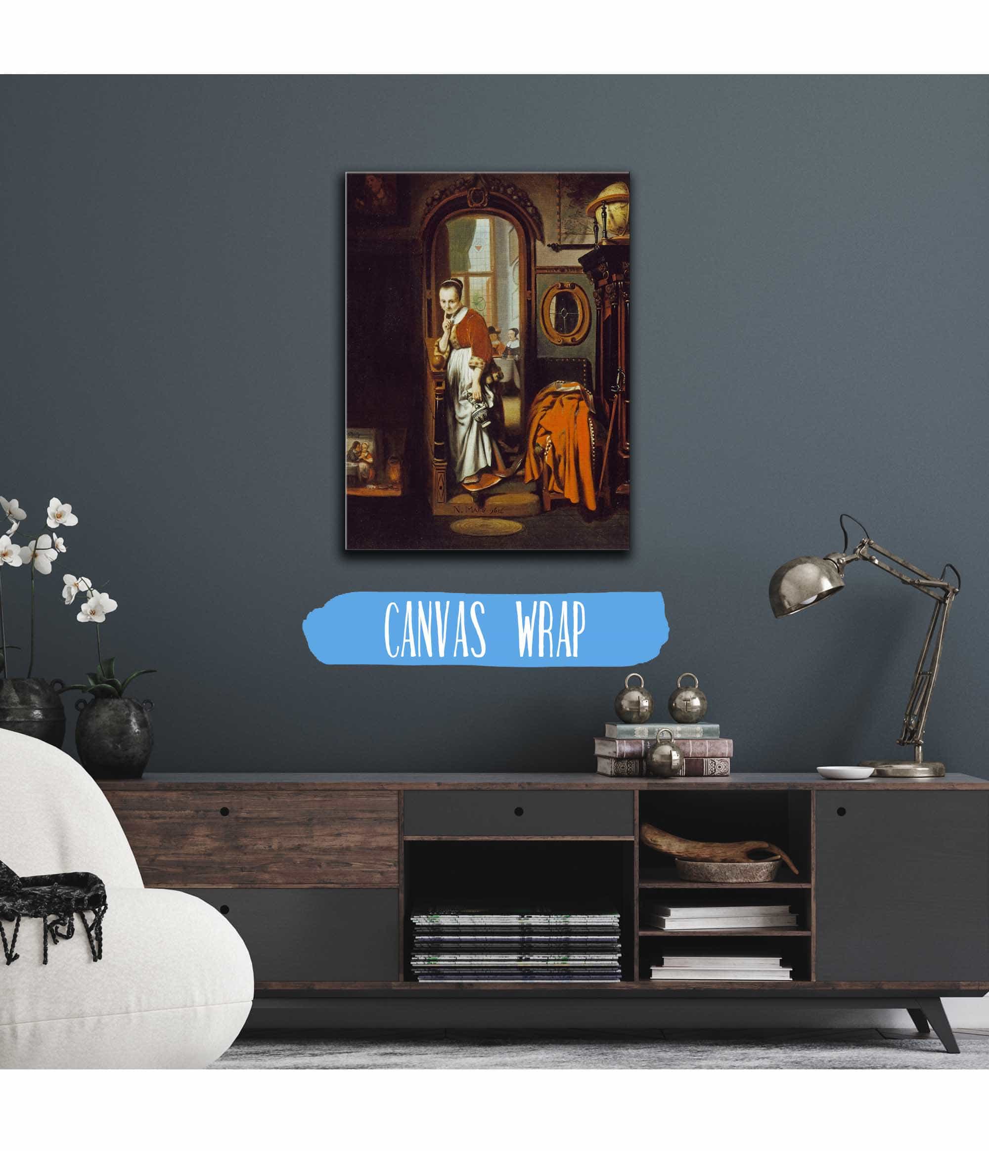 The Listening Housewife The Eavesdropper by Nicolaes Maes - Image 3