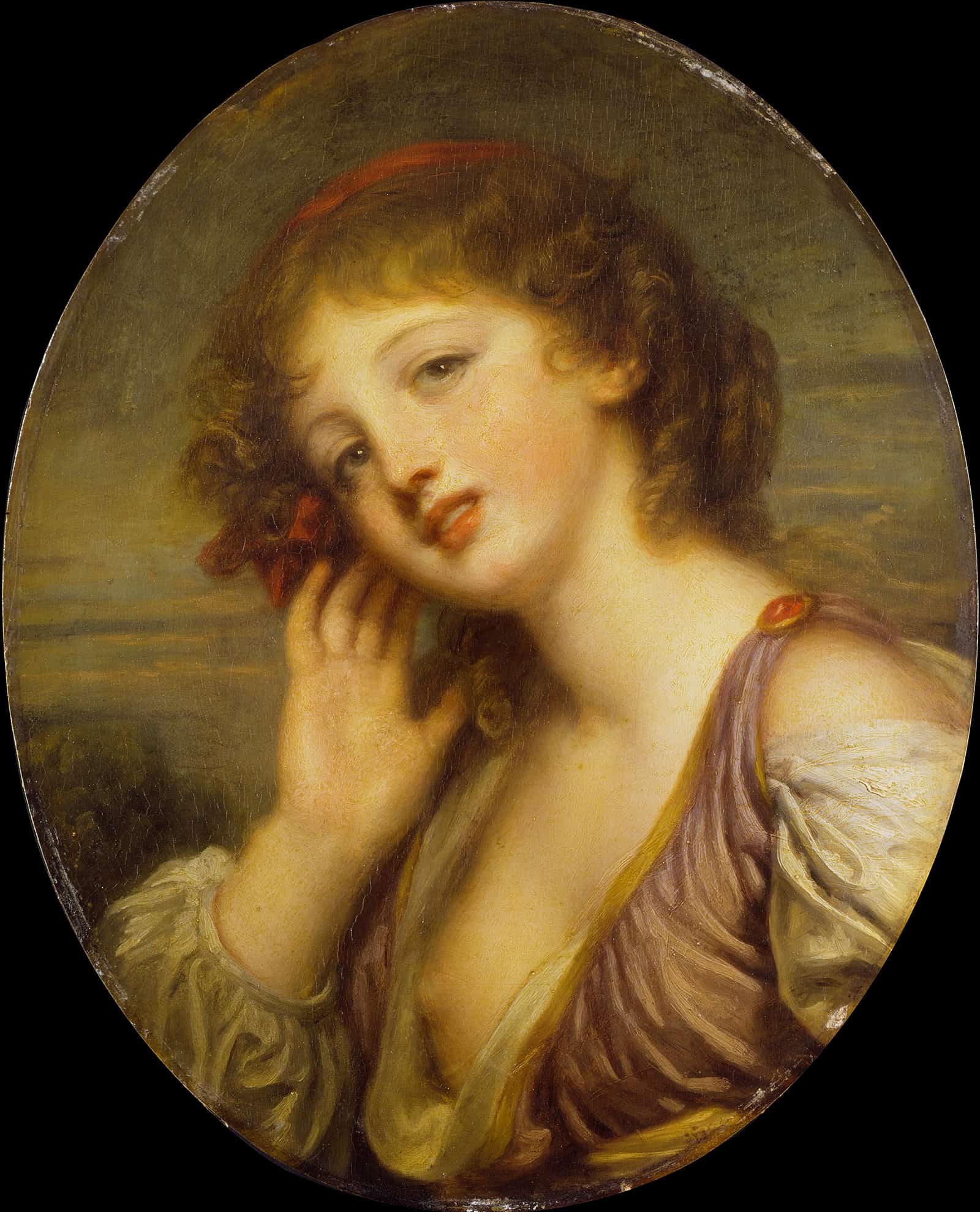 The Listening Woman S by Jean Baptiste Greuze - Image 2