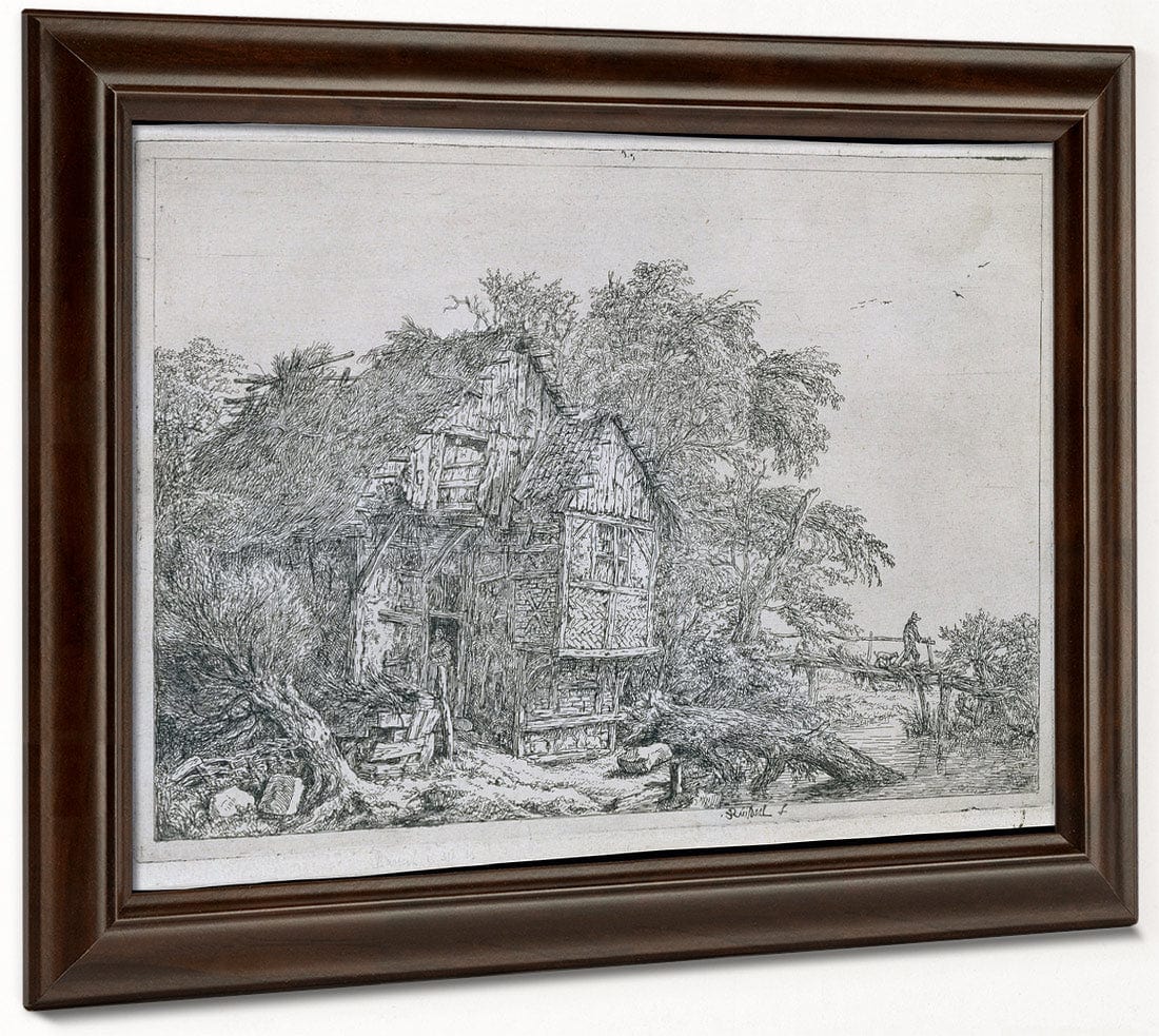The Little Bridge (Le Petit Pont) By Jacob Van Rusdael - Image 4